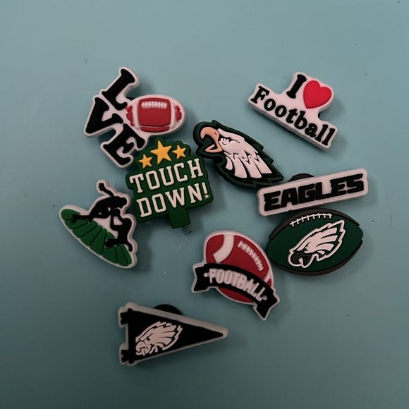 Football Shoe Decoration Charms Multi Pack Unisex-Adult Teens - 9 PC per Team - Picture 10 of 10